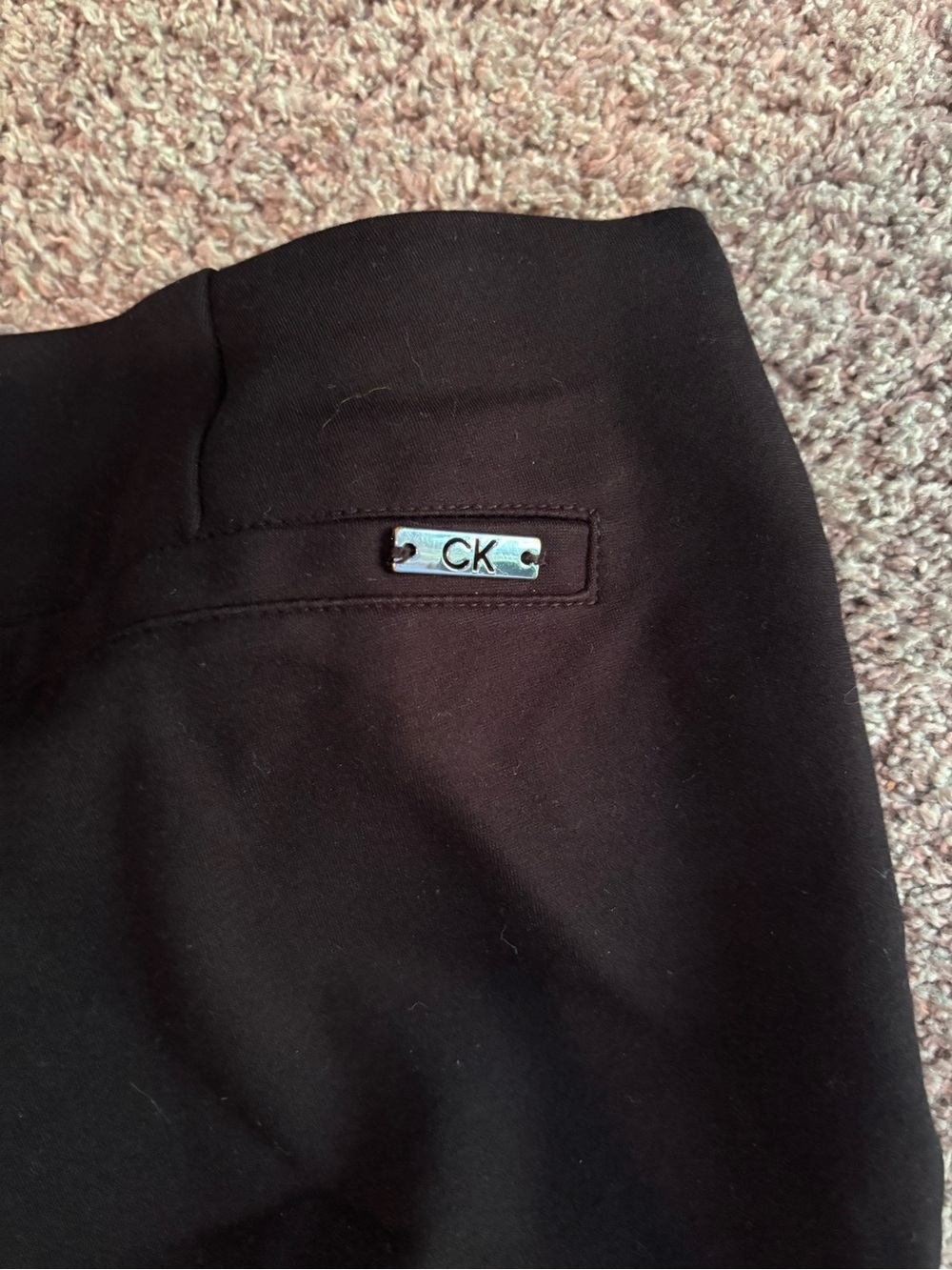 Calvin Klein Black Women's Dress Pants - Straight Leg - Picture 3 of 4